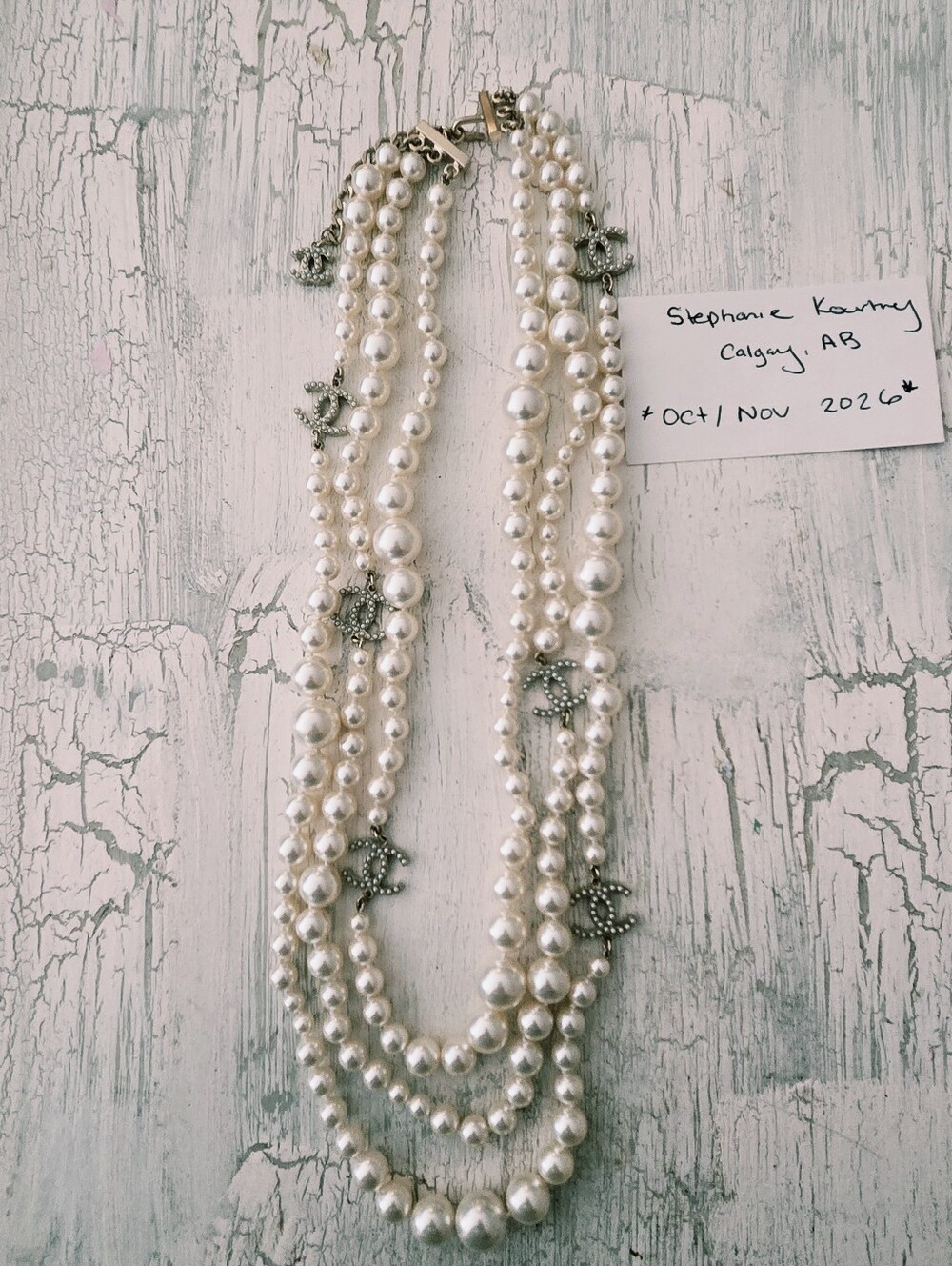 *Very Rare* 3 Layer Pearl CHANEL necklace